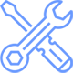 Maintenance Services Wrench Setting Support Tools Icon